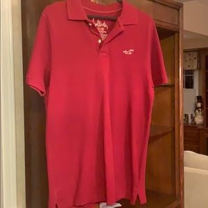 Hollister red polo